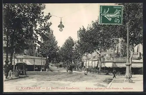 AK Narbonne, Le Boulevard Gambetta