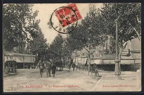 AK Narbonne, Le Boulevard Gambetta