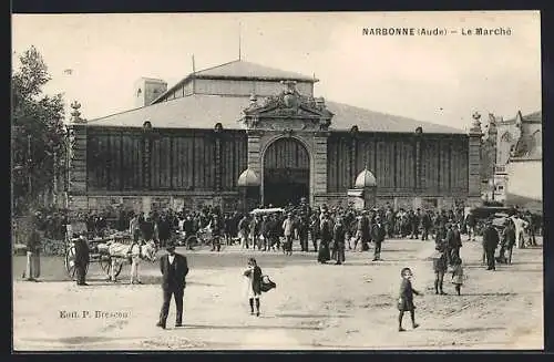 AK Narbonne /Aude, Le Marché