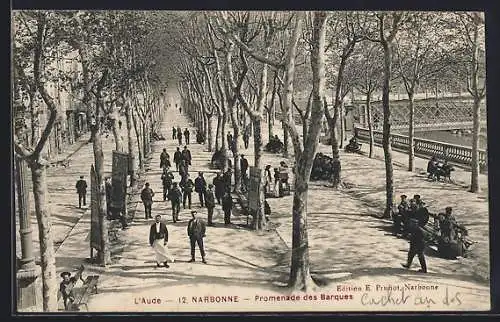 AK Narbonne, Promenade des Barques