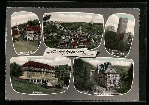 AK Stromberg /Hunsrück, Hotel Haus Obentraut, Kurhaus, Fustenburg