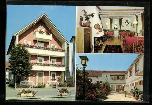 AK Bad Wörishofen, Kurheim Föhling, Bachstrasse 4, Innenansicht, Hof