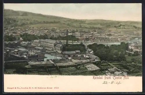 AK Kendal, Panorama from Castle Hill