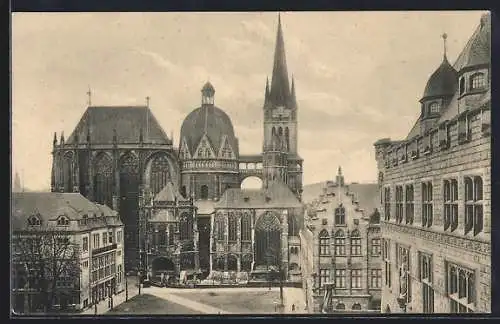 AK Aachen, Kaiser-Dom, Nord-Seite