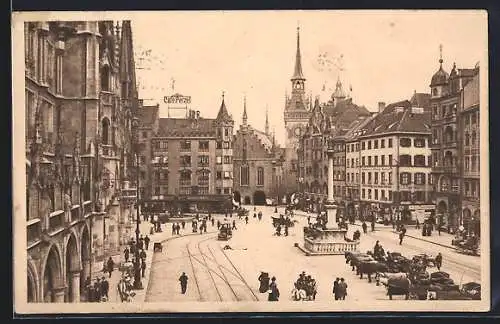 AK München, Marienplatz
