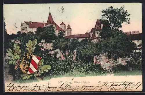 AK Nürnberg, Königliche Burg, Wappen