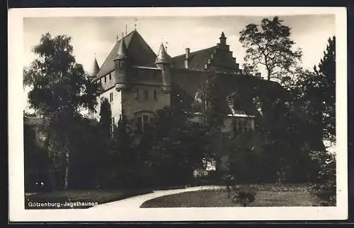 AK Götzenburg-Jagsthausen, Partie am Schloss