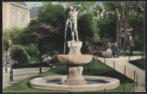 AK Augsburg, Kester-Brunnen auf der Schiessgrabenstrasse