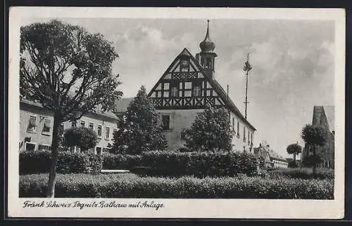 AK Pegnitz /Fränk. Schweiz, Rathaus mit Anlage