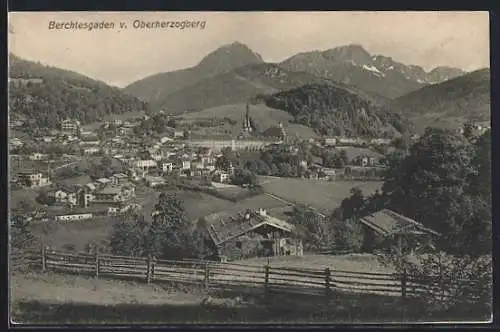 AK Berchtesgaden, Teilansicht vom Oberherzogberg aus