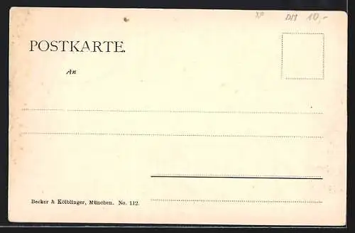 AK München, Ludwigsbrücke