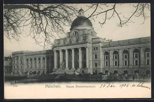 AK München, Blick auf Neues Armeemuseum