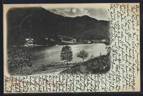 Mondschein-AK Reichenhall, Thunsee