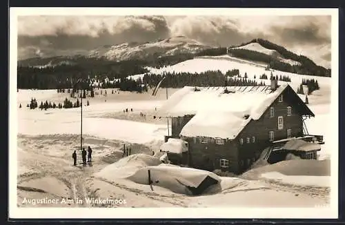 AK Winkelmoos, Augustiner Alm im Winter