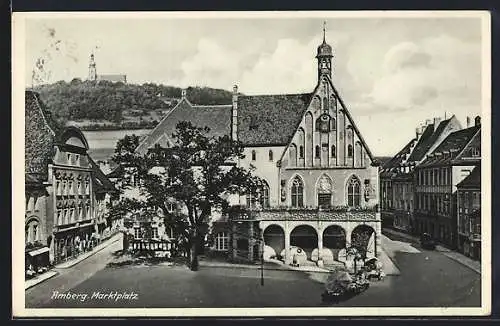 AK Amberg, Blick auf Marktplatz