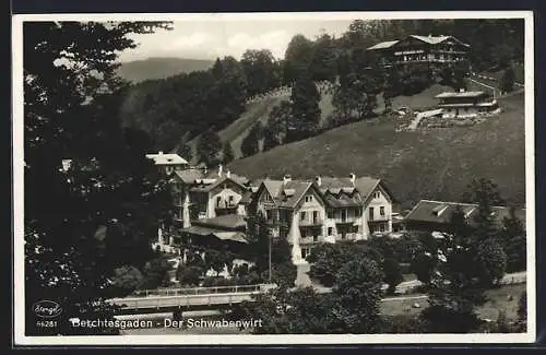 AK Berchtesgaden, Hotel Schwabenwirt Karlsreiter`s Erben