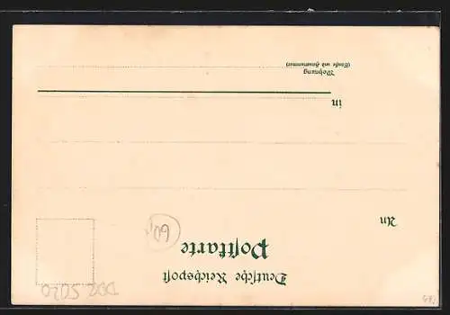 Lithographie Erfurt, Gasthaus N. L. Chrstensen, Lager- und Expeditionsräume, Oekonomiehof im Bornthal, Wintergarten