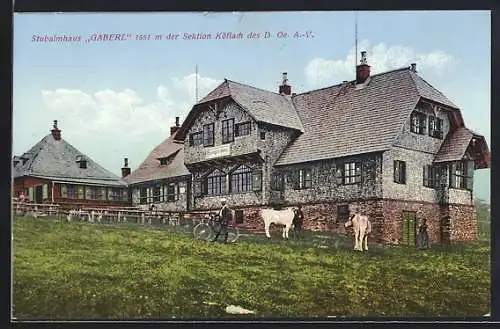 AK Stubalmhaus Gaberl der Sektion Köflach des D. Oe. A.-V.