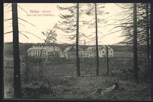 AK Moldau i. Böhmen, Blick nach dem Fischerhaus