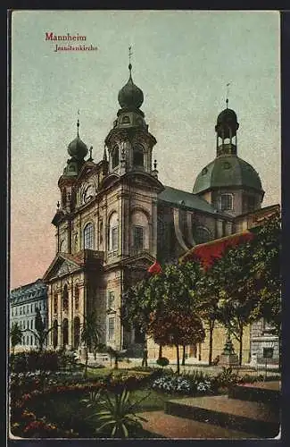 AK Mannheim, Partie an der Jesuitenkirche