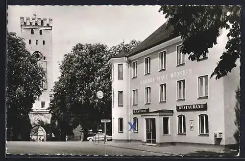 AK Landsberg am Lech, Gasthof Stadt München