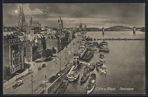 AK Cöln a. Rhein, Panorama aus der Vogelschau