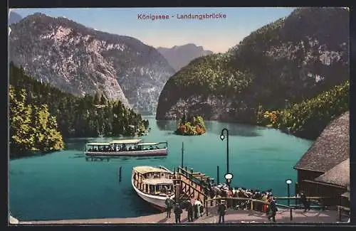 AK Königssee / Berchtesgaden, Landungsbrücke