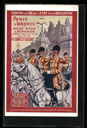 Künstler-AK Paris a Londres, Tourismus