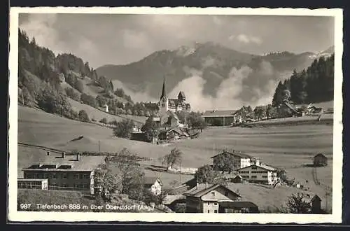 AK Tiefenbach / Allgäu, Totalansicht aus der Vogelschau