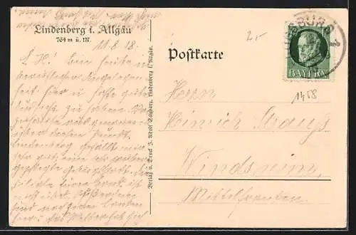 AK Lindenberg / Allgäu, Totalansicht
