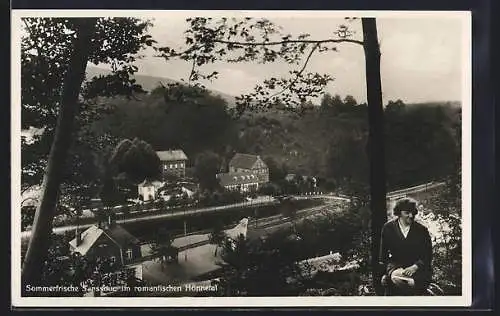 AK Arnsberg / Westf., Hotel-Restaurant Sanssouci im Hönnetal