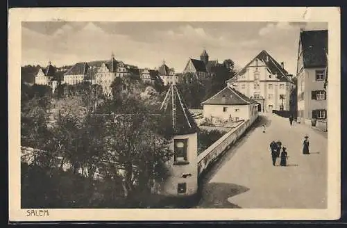 AK Salem / Baden, Ortsansicht mit Strassenmotiv