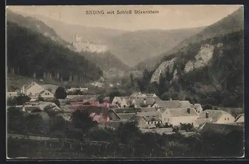 AK Ternitz /N.-Oe., Sieding mit Schloss Sixtenstein