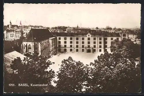 AK Basel, Blick auf den Kasernenhof