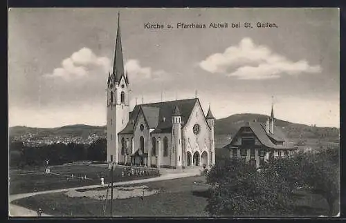 AK Abtwil bei St. Gallen, Kirche und Pfarrhaus