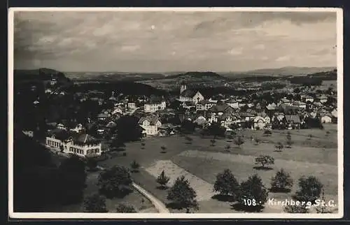 AK Kirchberg /St. G., Ortsansicht mit Umgebung