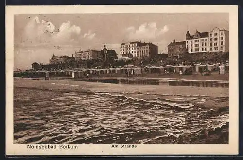 AK Borkum, Nordseebad, Am Strande