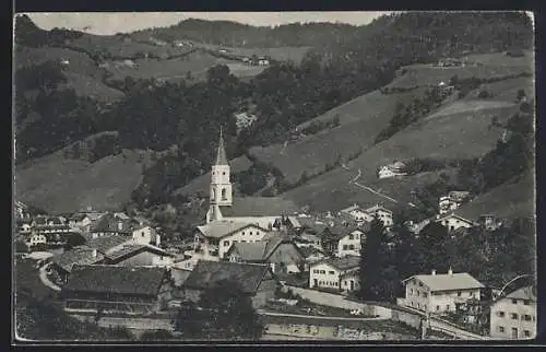 AK Schellenberg / Obb., Blick zur Kirche