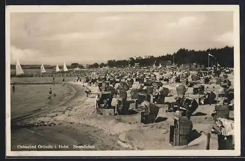 AK Grömitz i. Holst., Strandleben