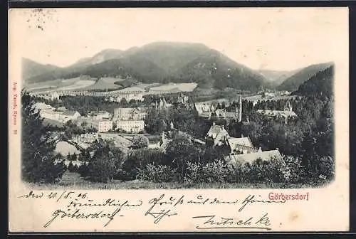 AK Görbersdorf, Teilansicht mit Bergen