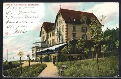 AK Zürich, Kurhaus-Restaurant Zürichberg