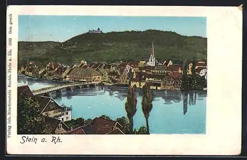 AK Stein a. Rh., Blick über den Fluss