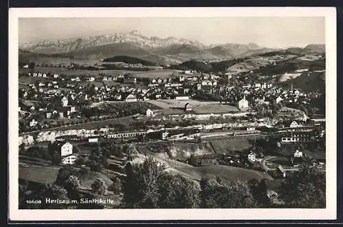 AK Herisau, Blick gegen die Säntiskette