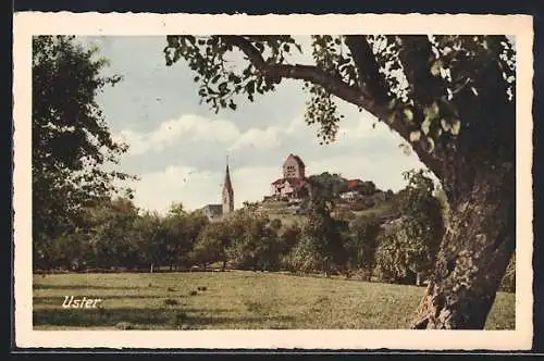 AK Uster, Ansicht vom Feld aus