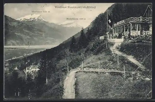 AK Altdorf, Gasthaus Waldhaus Nussbäumli mit Oberbauen