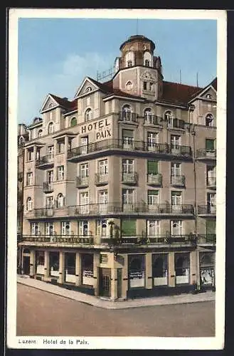 AK Luzern, Hotel de la Paix v. Karl Sigrist