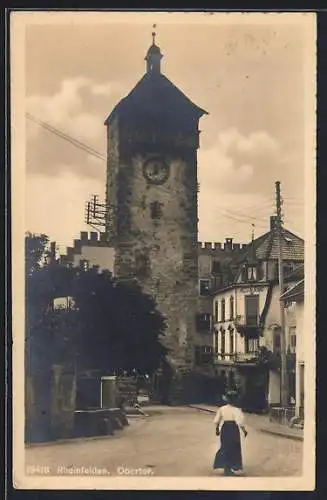 AK Rheinfelden, Strassenpartie am Obertot