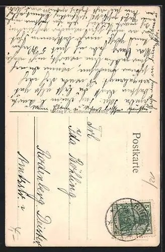 AK Kaiser Wilhelm II. im Passepartout mit Reichs- und Reichskriegsflagge
