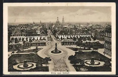 AK Mannheim, Blick vom Schloss