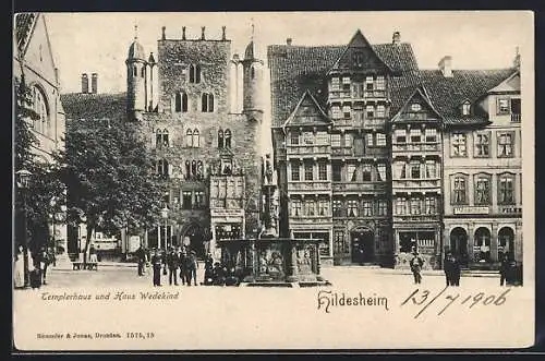 AK Hildesheim, Templerhaus und Haus Wedekind